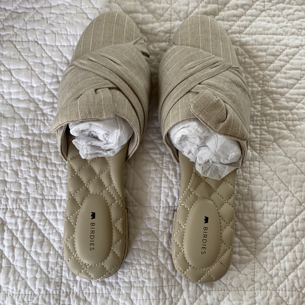 Birdies Songbird in Natural Stripe Size 8 NWT